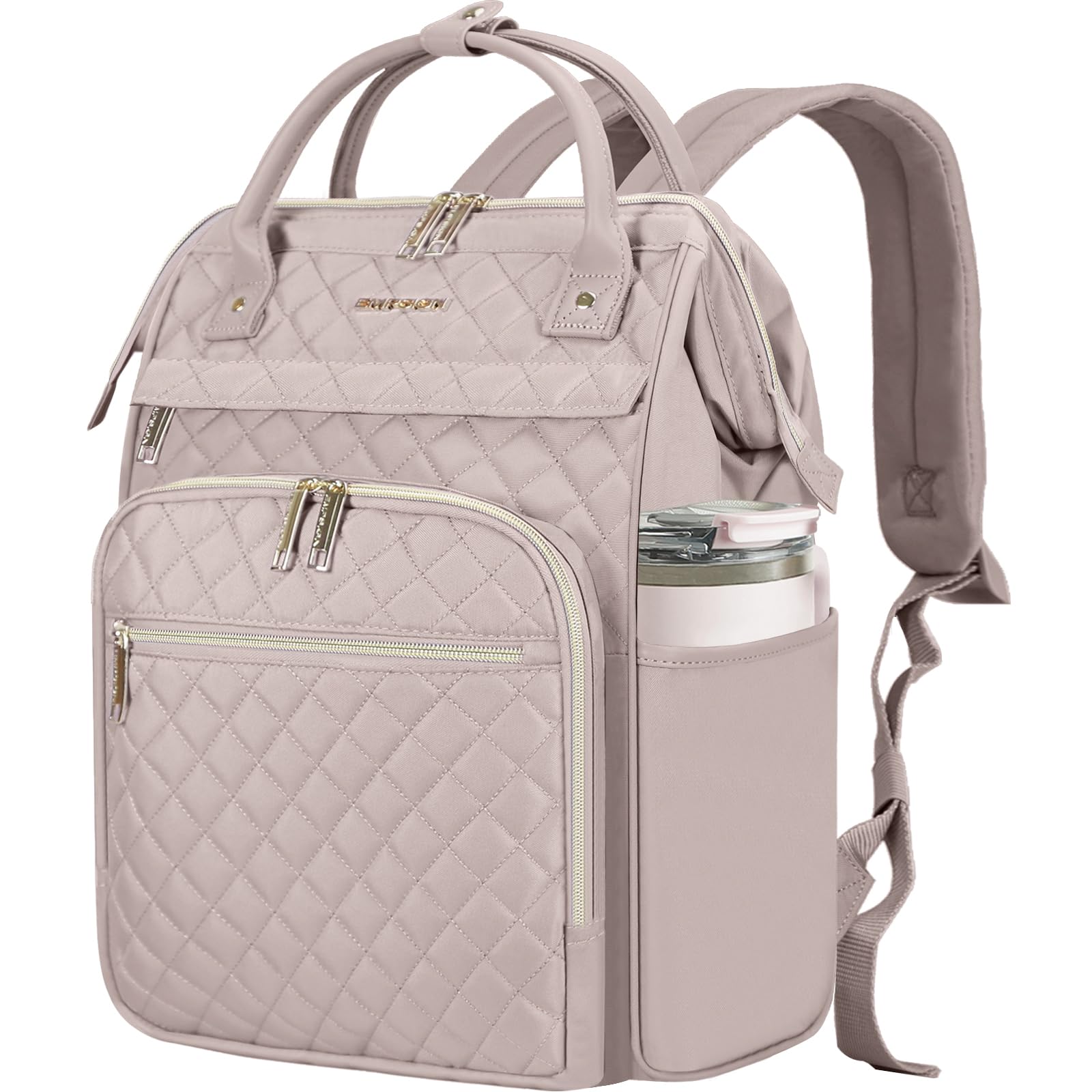 Laptop Backpack Women 17 Inch, Large Laptop Rucksack Wide Open, College School Backpack with USB Charging Port, Water Repellent Travel Business Work Bag Computer Bookbag for Men