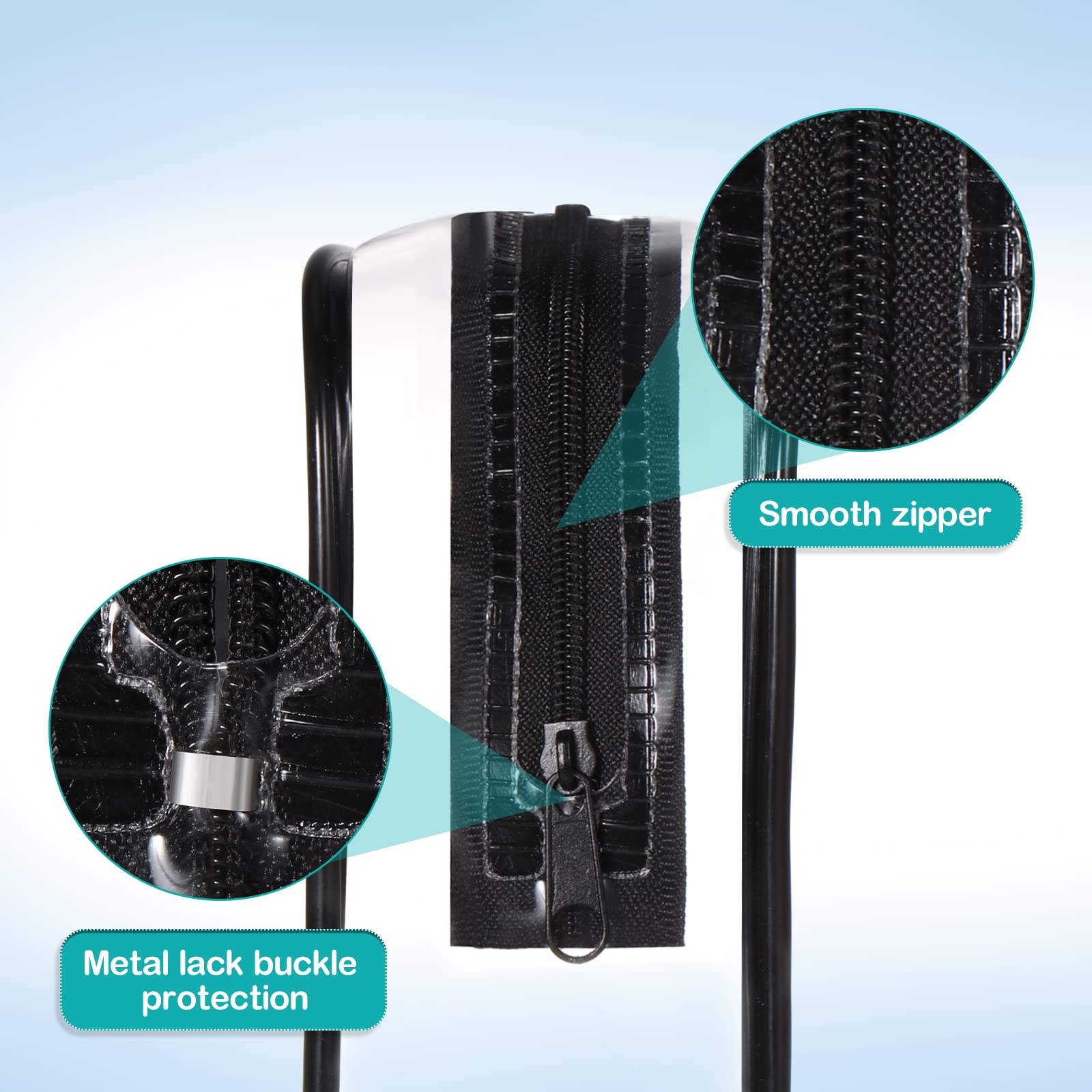 Oderra Beauty case Trasparente, TSA Borsa viaggio per il trasporto di liquidi, Beauty case Impermeabile per Cosmetici, Donna/Uomo