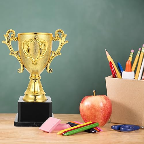Miniatura 2 de IMIKEYA Copa de trofeos de oro de plástico de premios de trofeos Copas ganadoras del primer lugar Copa de trofeos para torneos deportivos