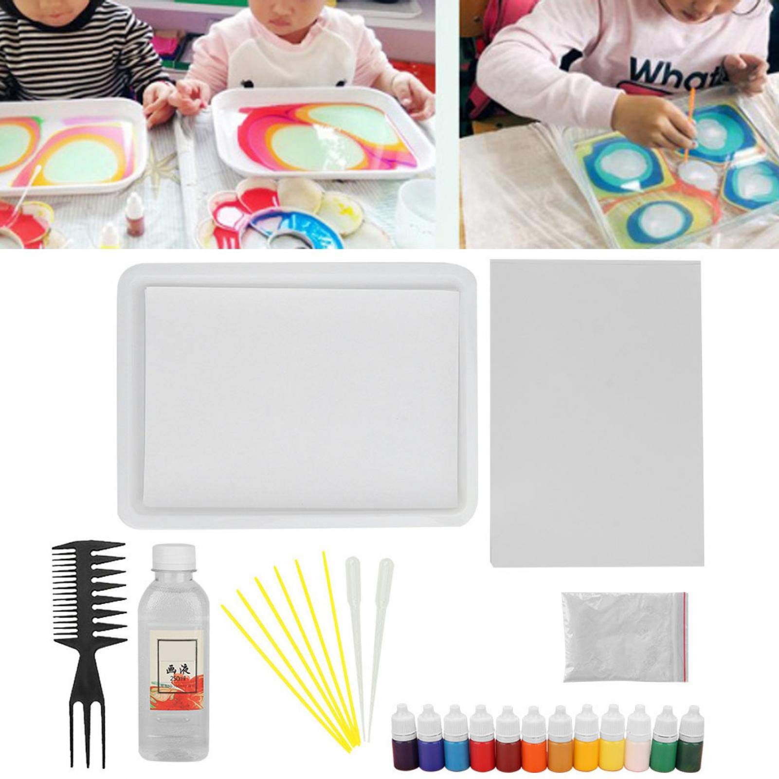 C(A5 Drawing Plate 12 Colors 6ml Gift Box,)