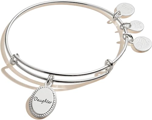 Alex and Ani - Pulsera expandible de alambre para mujer, con dije significativo, colección Because I Love You, de 2 a 3.5 pulgadas