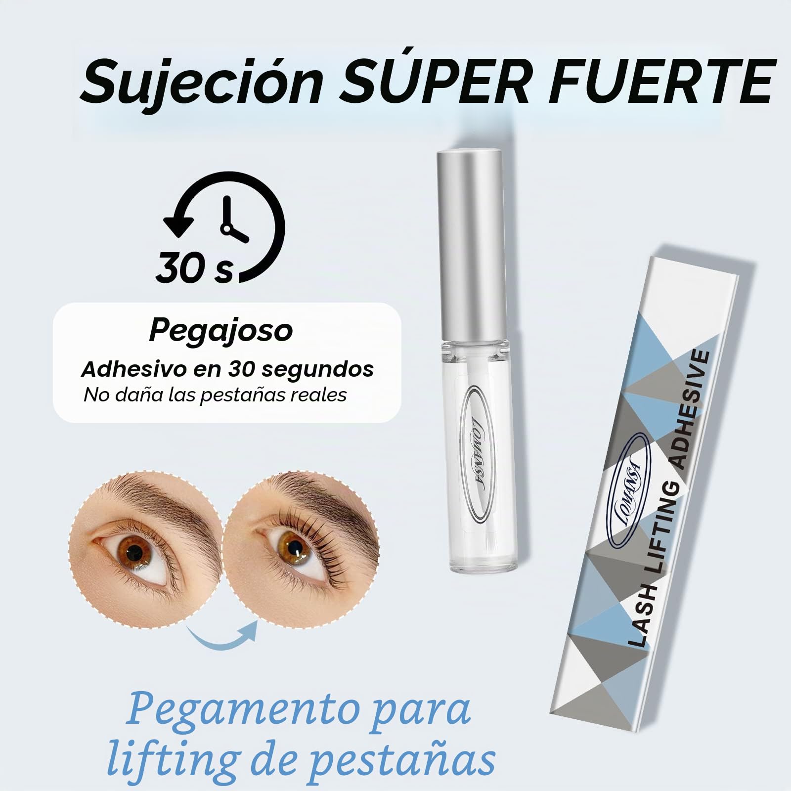 Pegamento Lifting Pestañas, Pegamento de Pestañas para Levantamiento, Lifting Cejas y Pestañas, Secado Rápido y Fuerte Pegajosidad, Apto para el Salón(5ml, 2 piezas)