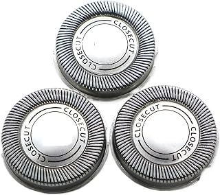 3pcs Replacement Shaver Head ，compatible For Philips， HQ56 HQ55 HQ4+ HQ3 Reflex Plus HQ6843 HQ300 HQ64 HQ916 CloseCut Shaver Heads
