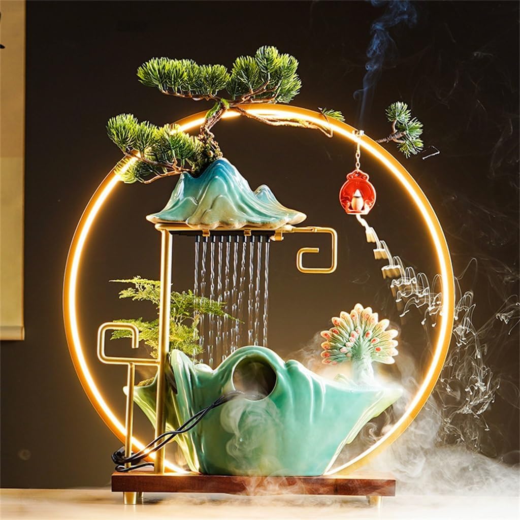 Water Ornaments Creative Fountain Fortune Transfer Office Living Room Desktop Housewarming