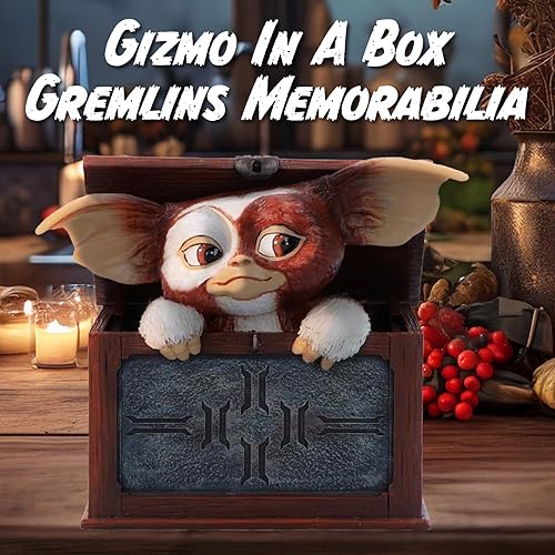 Miniatura 3 de Nemesis Now Gremlins Gizmo in a Box - Figura coleccionable de resina pintada a mano, con licencia oficial de Gremlins, 4.9 in