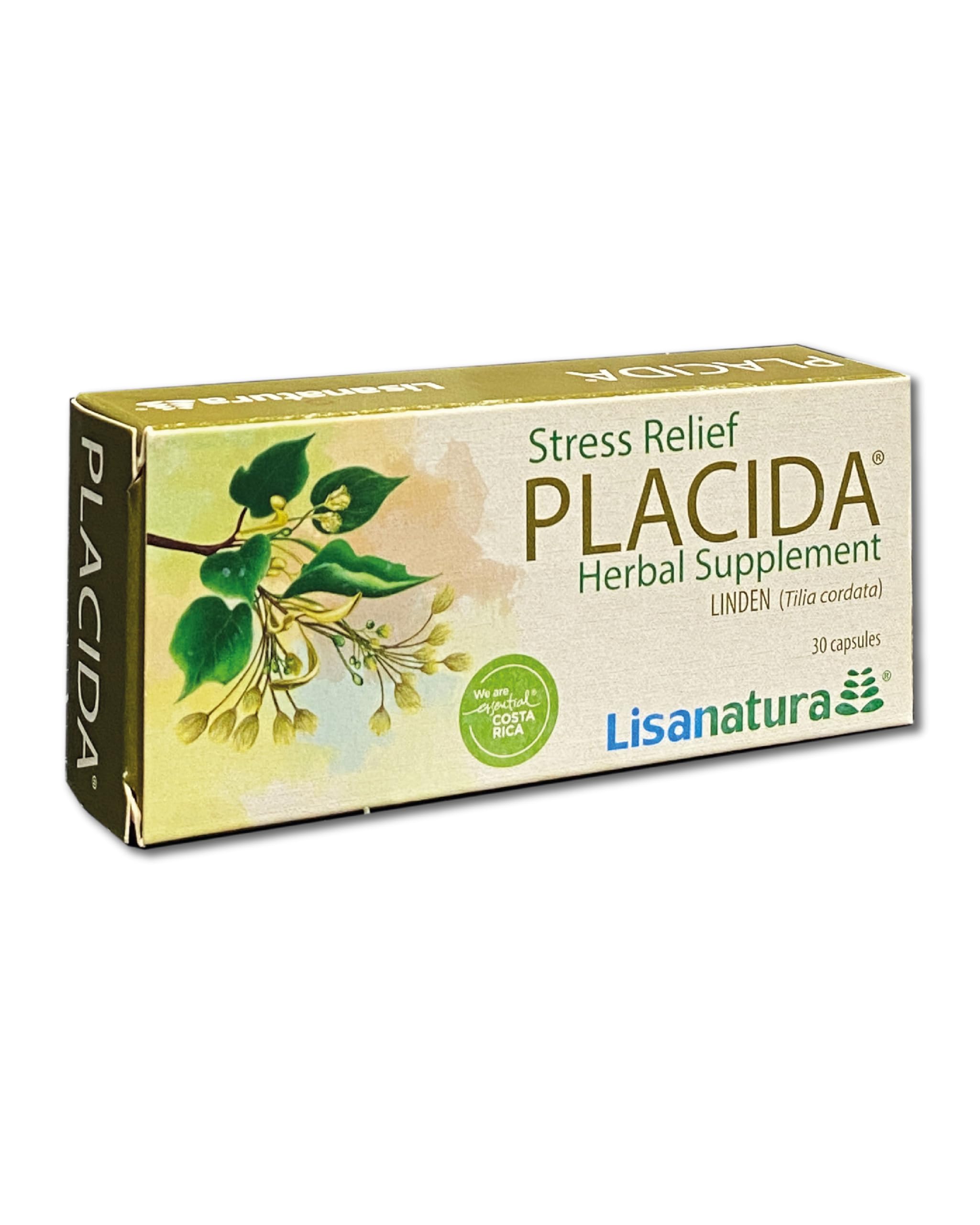 Placida Herbal Supplement - Sugar, Gluten & Lactose Free - 30 Capsules