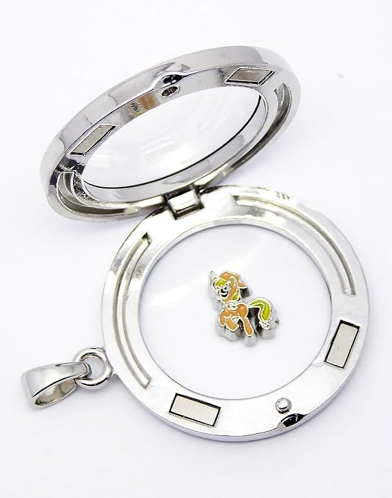 Cherityne Cartoon Character Applejack Pony Floating Charm for Locket Pendants