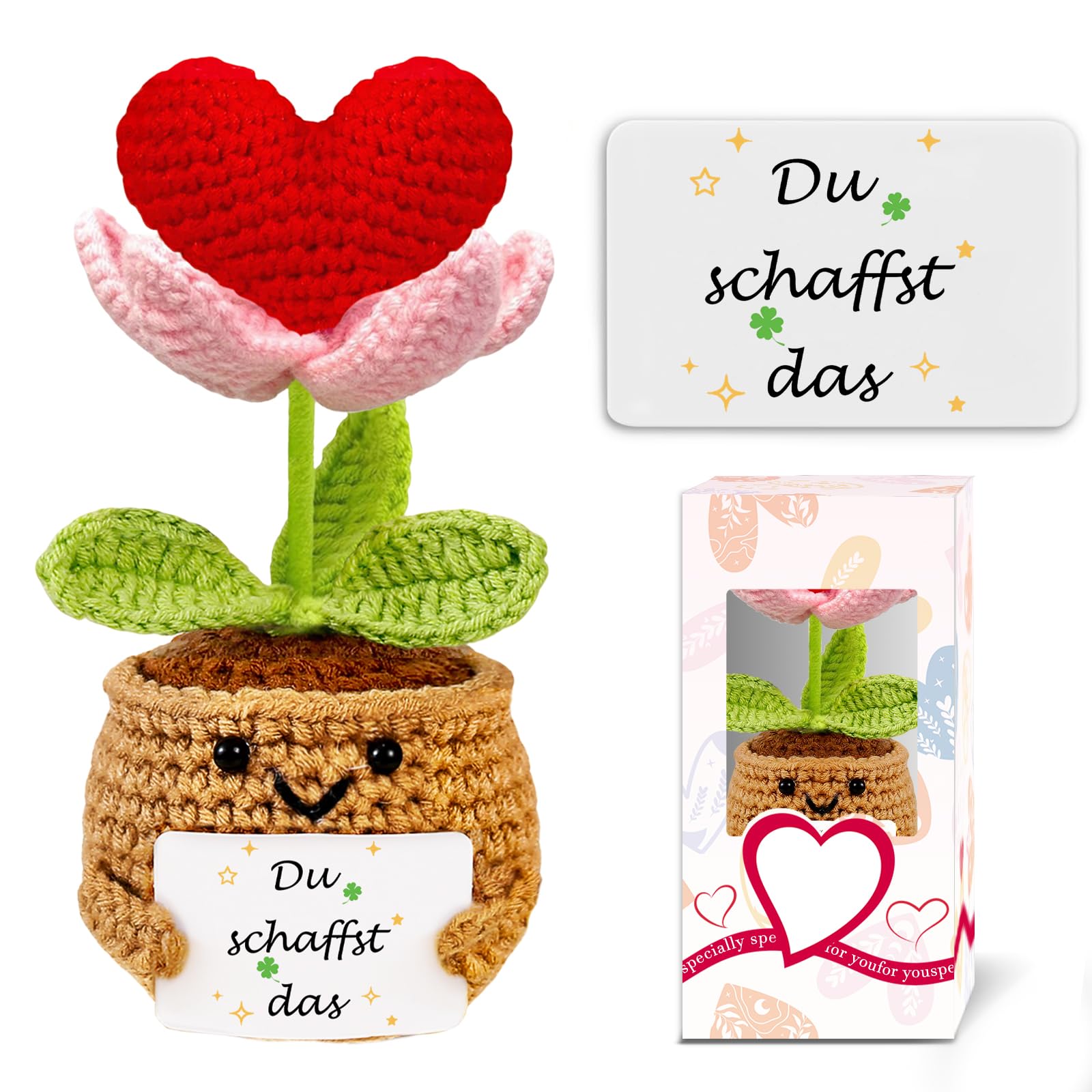 Geschenke Für Frauen Kleines Glücksbringer Prüfung Schulanfang Du Schaffst Das Gute Besserung Geschenke Gehäkelte Herz Deko Pocket Hug Schutzengel Mutmacher Geschenk Mädchen Freundin Home Decoration