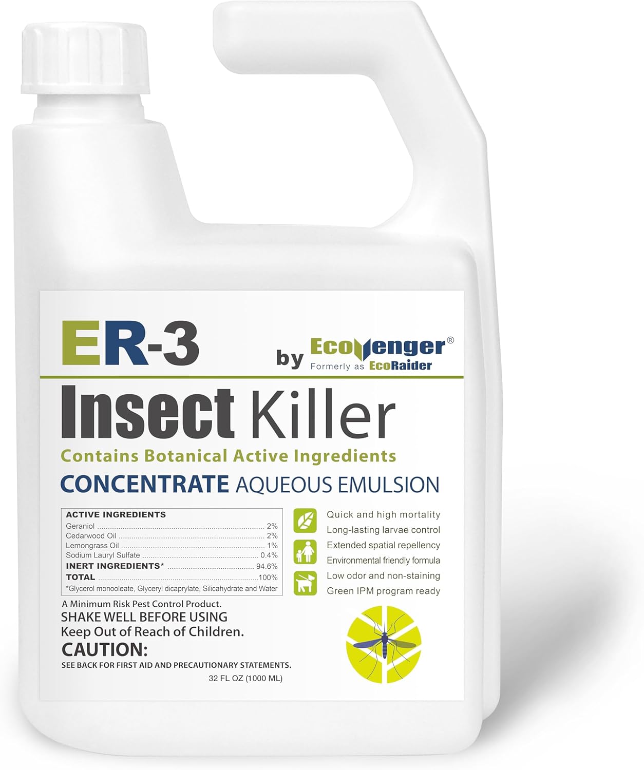 EcoVenger ER-3 Insect Killer Concentrate Professional 1 Liter/32 OZ