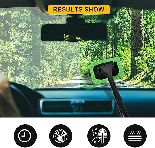 Miniatura 6 de Bonetes de herramientas de limpieza para parabrisas de automóvil, paquete de 6, almohadillas de repuesto de paños de limpieza de parabrisas de 5