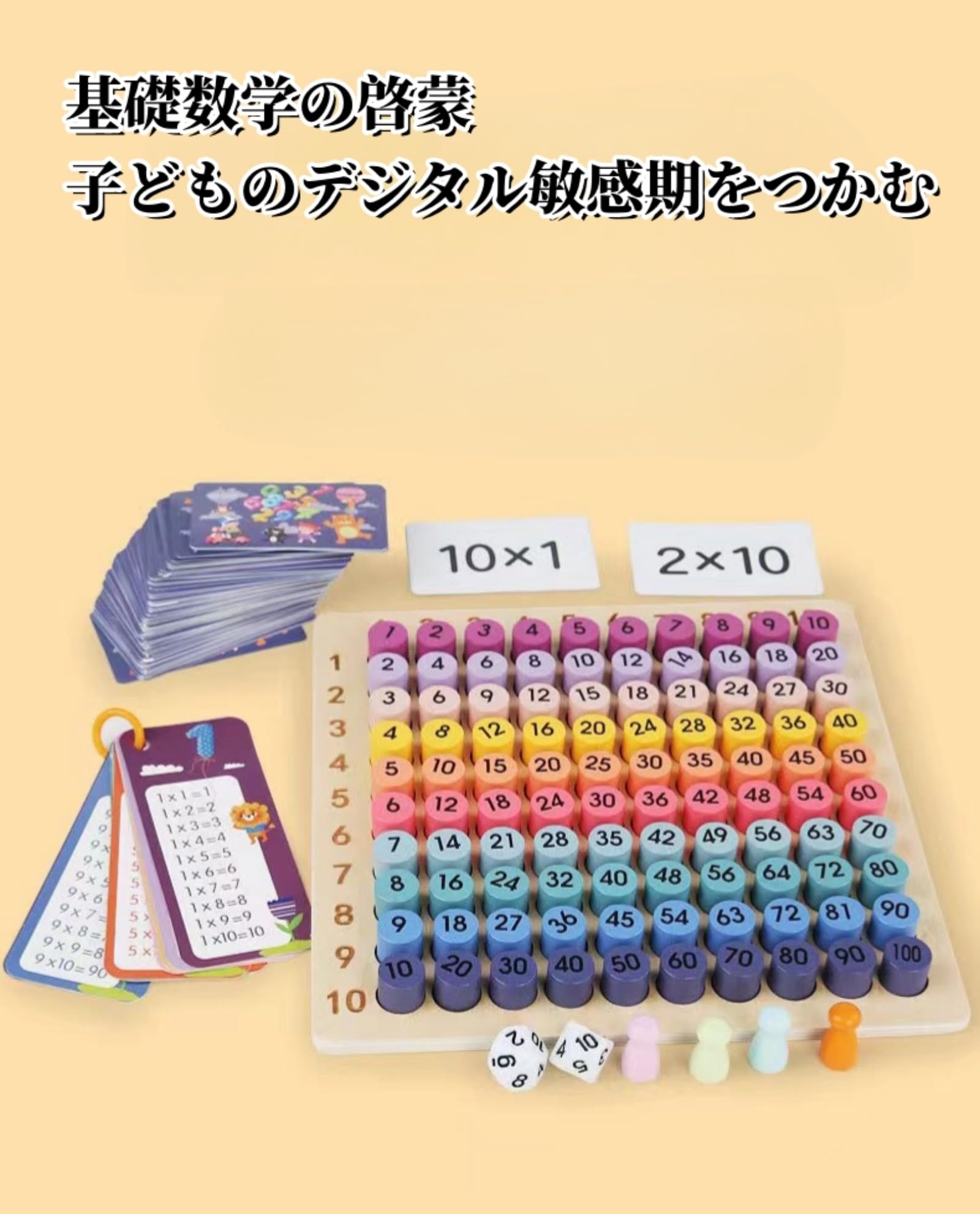 Amazon.co.jp: 99乗算盤 掛け算フラッシュカード 九九