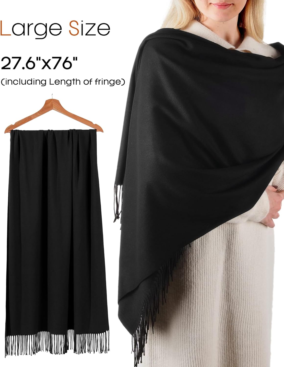 FURTALK Winter Scarf for Women Shawl Wraps Soft Warm Fashion Blanket Scarves Gifts - Image 4