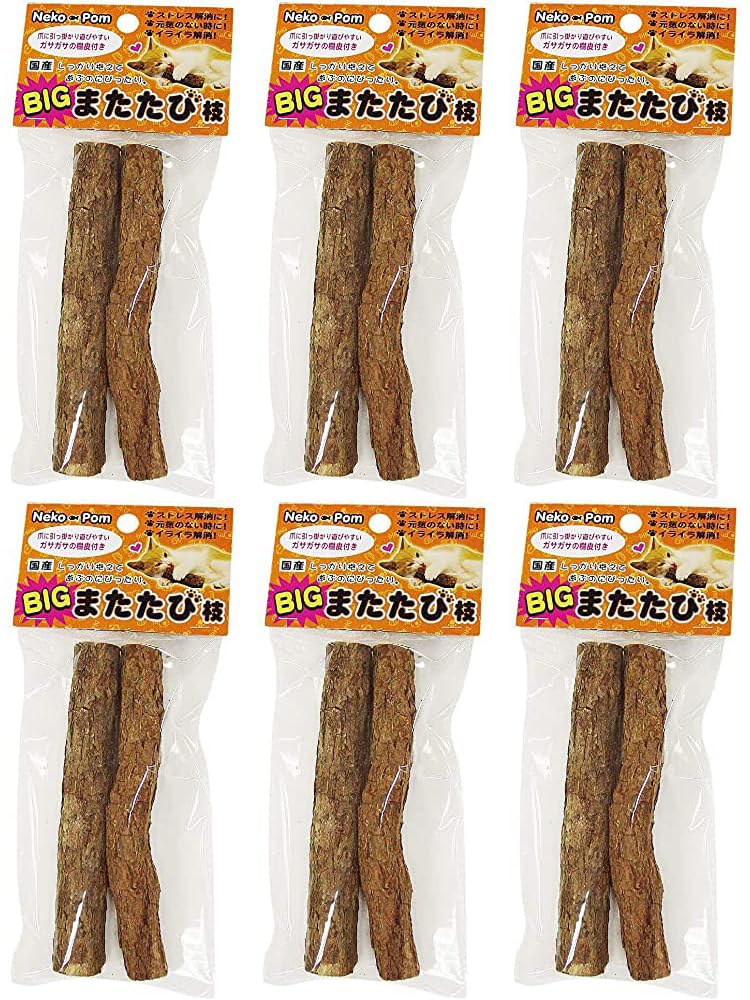 Amazon | ポンポリース 猫用おもちゃ またたびの木 計12本 日本産 国産