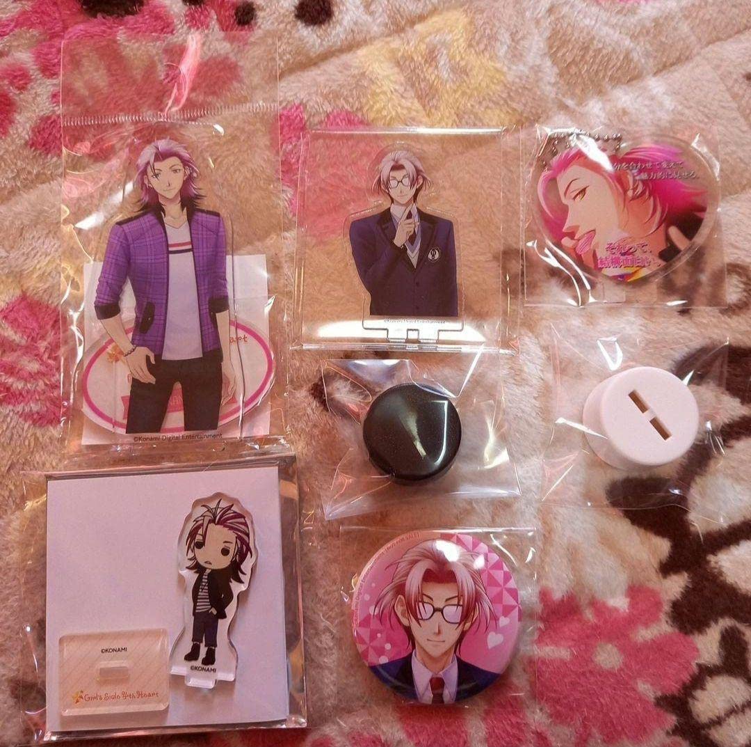 ときメモGS4 七ツ森実 缶バッジ ブロマイド アクスタ