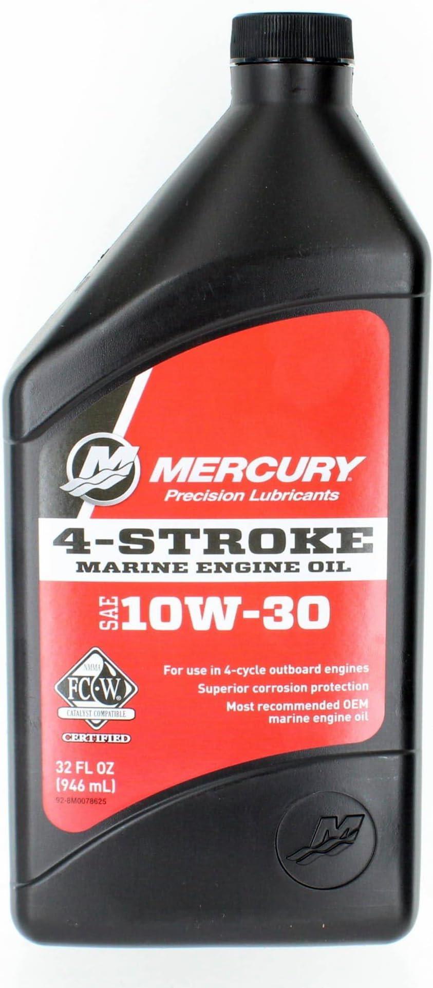 MERCURY Genuine 1 Quart 4-Cycle 10W30-8M0078625