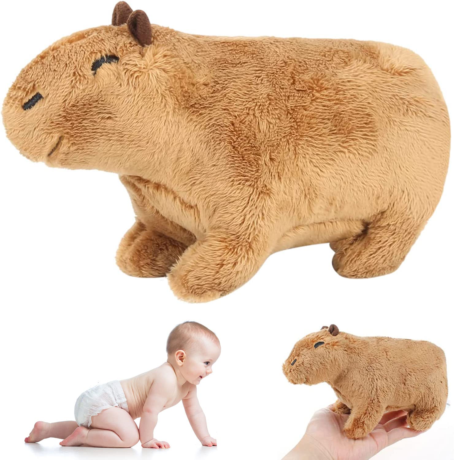 Capybara Kuscheltier 30 Cm – Niedliches Wasserschwein Plüsch, Geburtstagsgeschenk