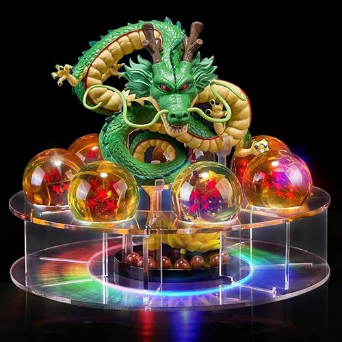 CBKSUHBADE Model Set Includes a Dragon Sculpture, 1.7 in Crystal Ball, LED Base and a Gift Box. Home Decoration and is Also a Suitable Gift for Halloween and Christmas