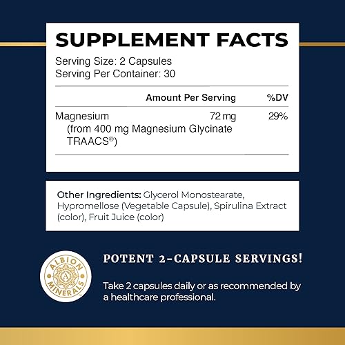 Miniatura 6 de Suplemento de glicinato de magnesio  Microperlas avanzadas  Quelado para una máxima absorción  400 mg de polvo de bisglicinato de magnesio por