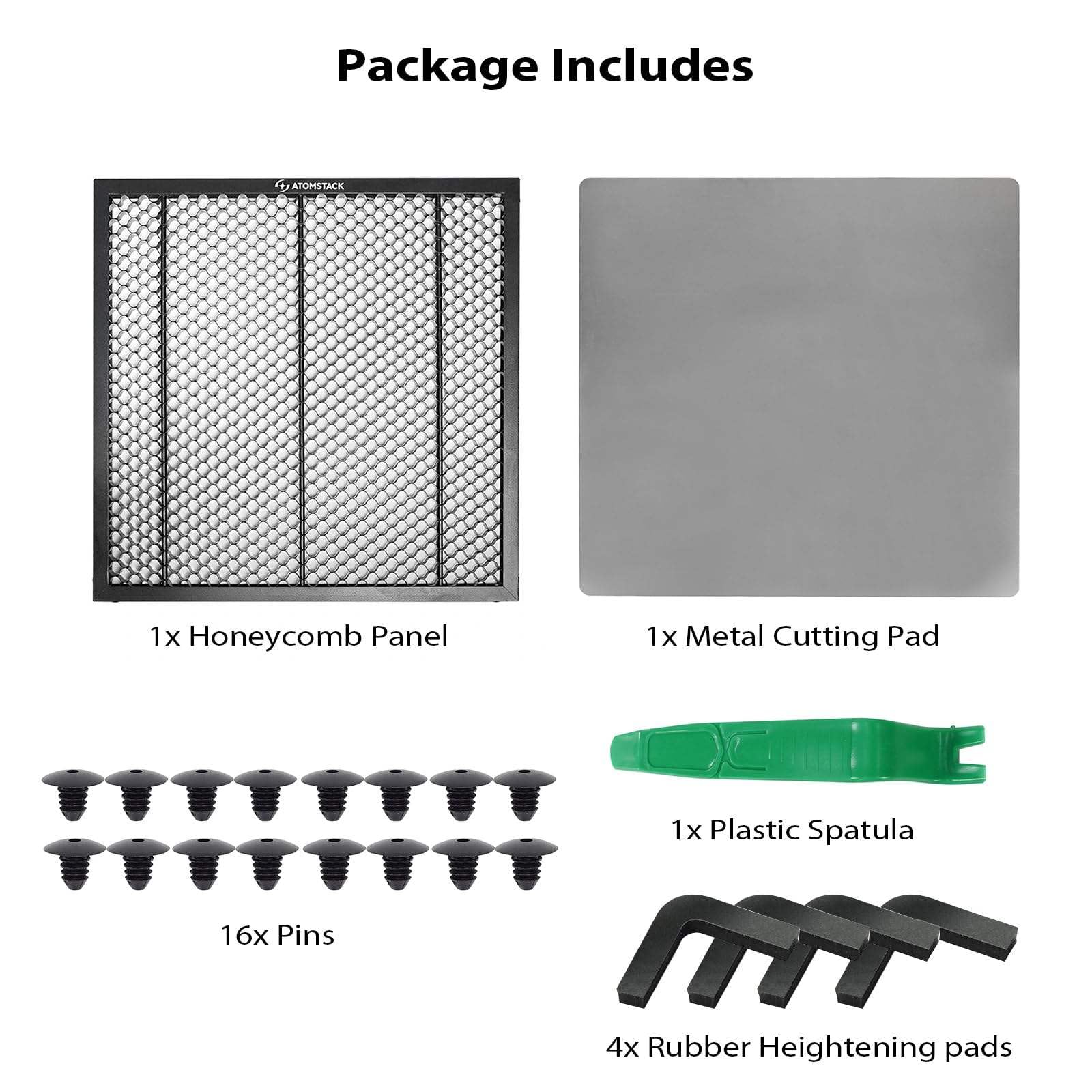 ATOMSTACK F30 Air Pump Kit per X7 PRO/A10 PRO/A5 PRO rimozione fumo 10-30L/min flusso d'aria F2 400 x 400 mm piastra a nido d'ape eliminazione di vapori di taglio e polvere per taglierina laser A30