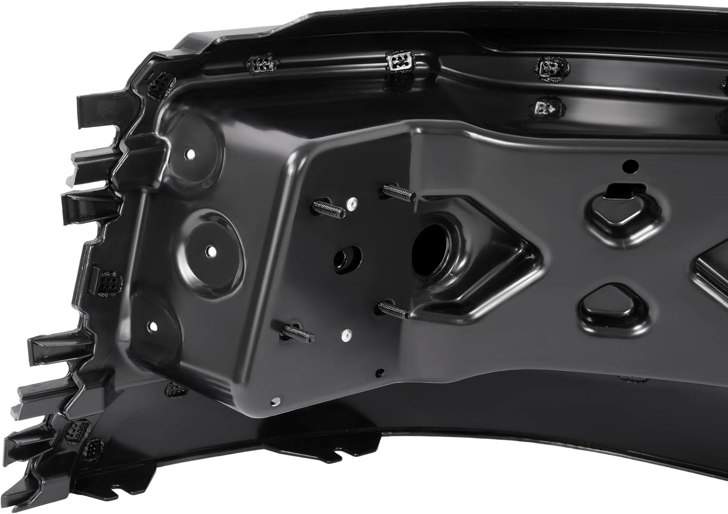 KUAFU Bumper Corner Compatible with 2004-2018 Volvo VNL 300 430 630 670 730 780 Bumper Extension Corner w/Fog Light Hole Plastic ABS Painted Matte Black Right Side