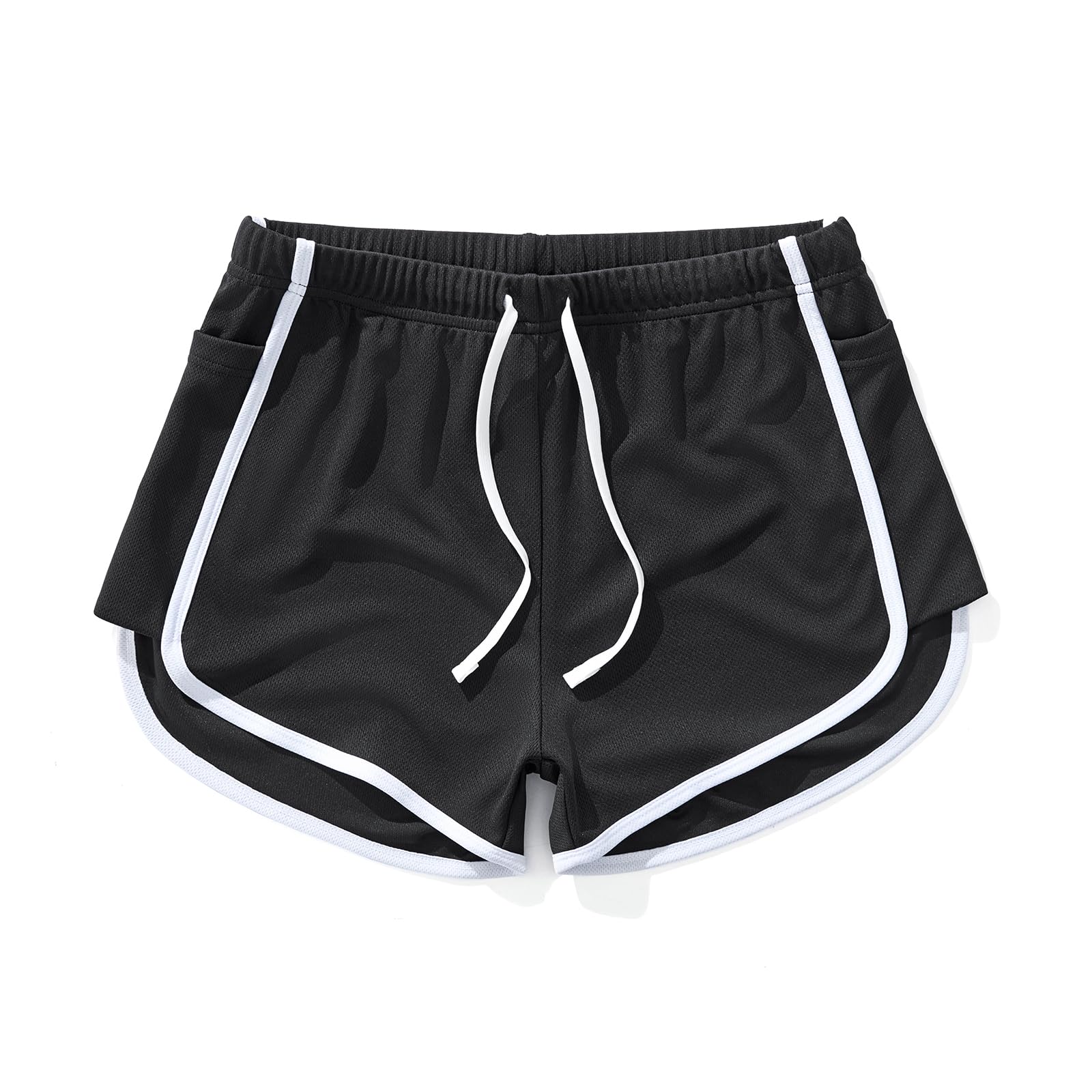 AIMPACT Mens Mesh Shorts 3 Inch Running Gym Athletic Workout Bodybuilding Booty Track Shorts Vintage Fitted Short