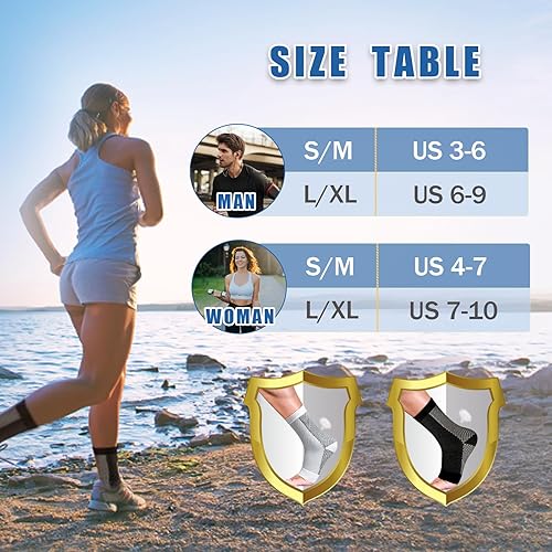 Miniatura 5 de Calcetines de neuropatía para mujeres y hombres, calcetines de alivio calmante para dolor neuropatía, mangas de tobillo comprex, calcetines para