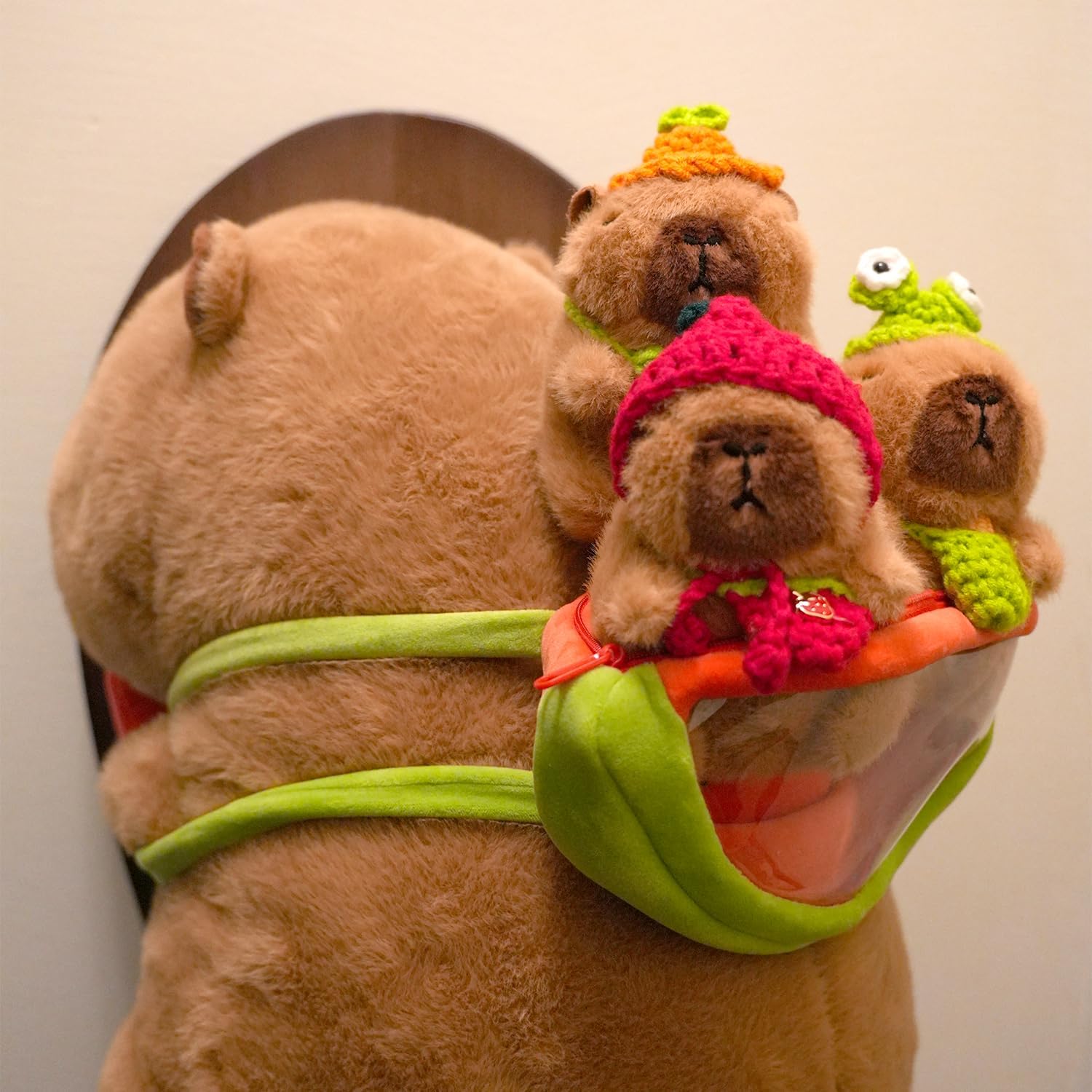 Capybara Plush Keychain Cute Capybara Stuffed Animal Gift Capybara Pendant for Backpack Charm Birthday Gift Stocking Stuffers - Image 5