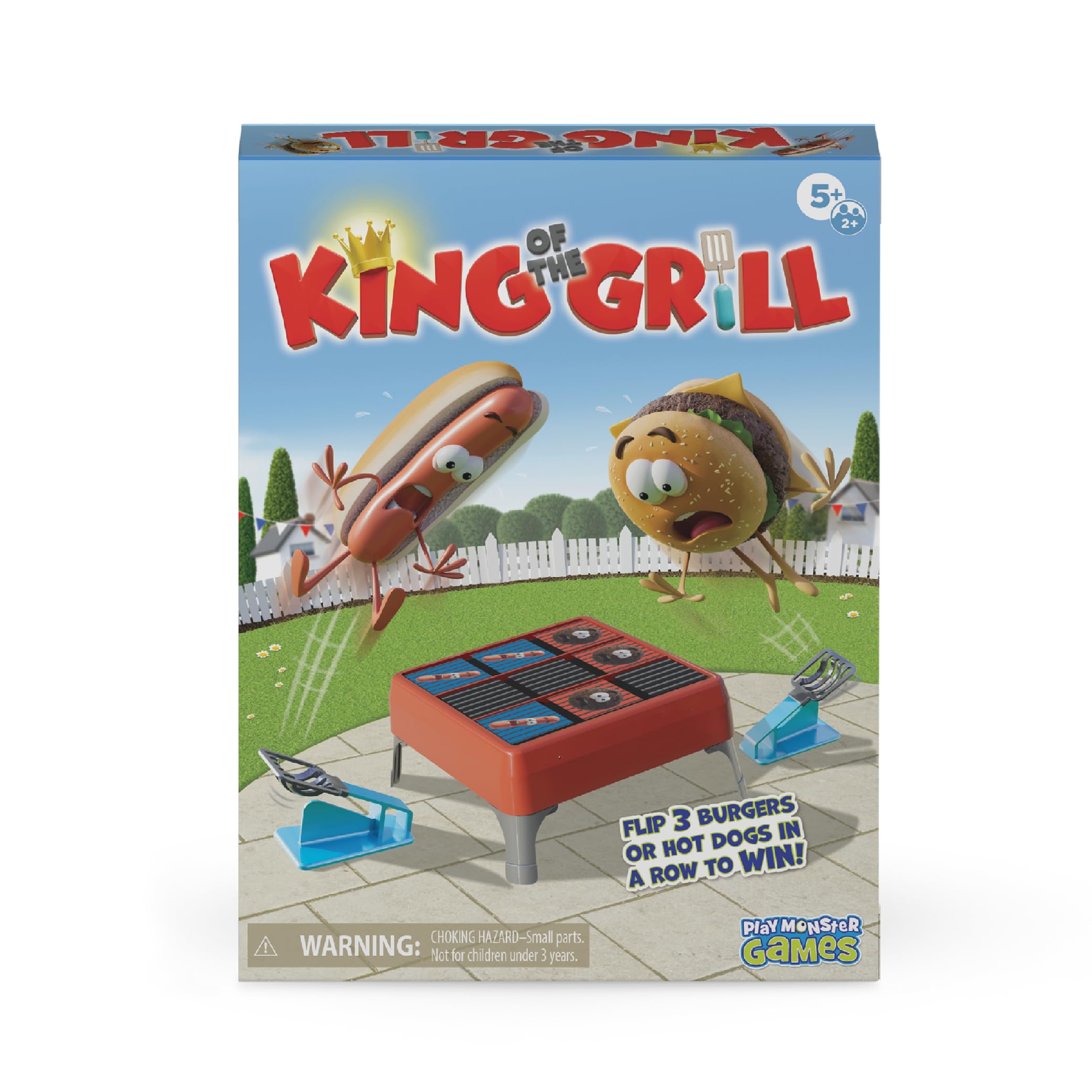 King of the Grill Matching Board Game - Target Game - Preschool Toys - Hand-Eye-Coordination Game - Fun Fast-Paced Party Game for Family Night - Interactive Kids Board Games - Ages 5+