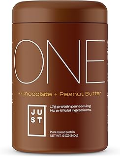 Just One, Plant Protein Powder, Chocolate Peanut Butter, 12 oz.