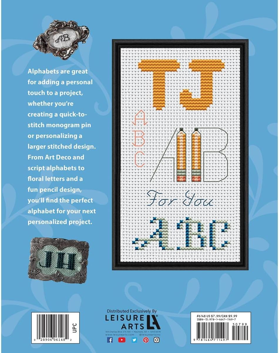 Leisure Arts Alphabets to Stitch Book
