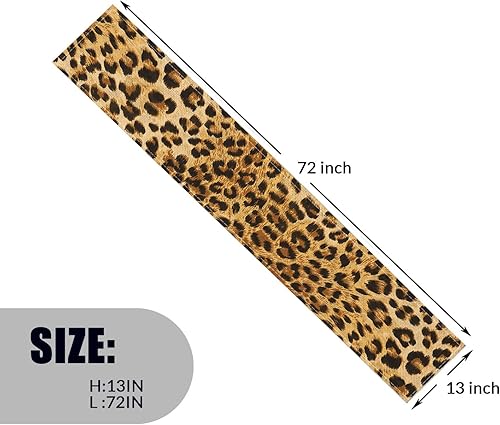 Miniatura 2 de Camino de mesa decorativo de 13 x 72 pulgadas, juego de 1, elegante camino de mesa de poliéster para cocina, comedor, mesa de café, estampado de