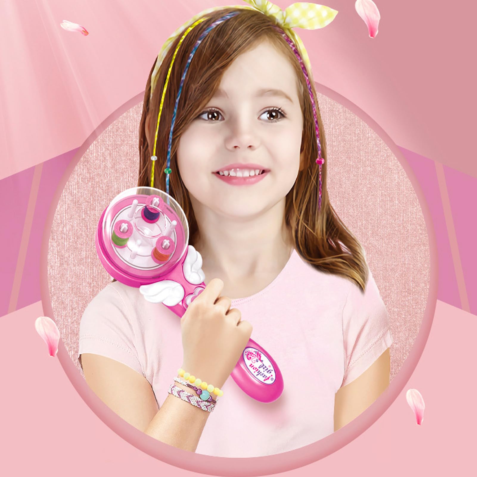 Máquina de trenzar el cabello, kit de trenzado automático de cabello, trenzadora de cabello automática, máquina de torcer el cabello para niños, máquina de trenzado multifuncional fácil, kits de