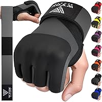 Vista 19 de WYOX Guantes interiores de boxeo de gel para hombres y mujeres, correas de muñeca rápidas de 31.5 in, protección acolchada para nudillos para Muay