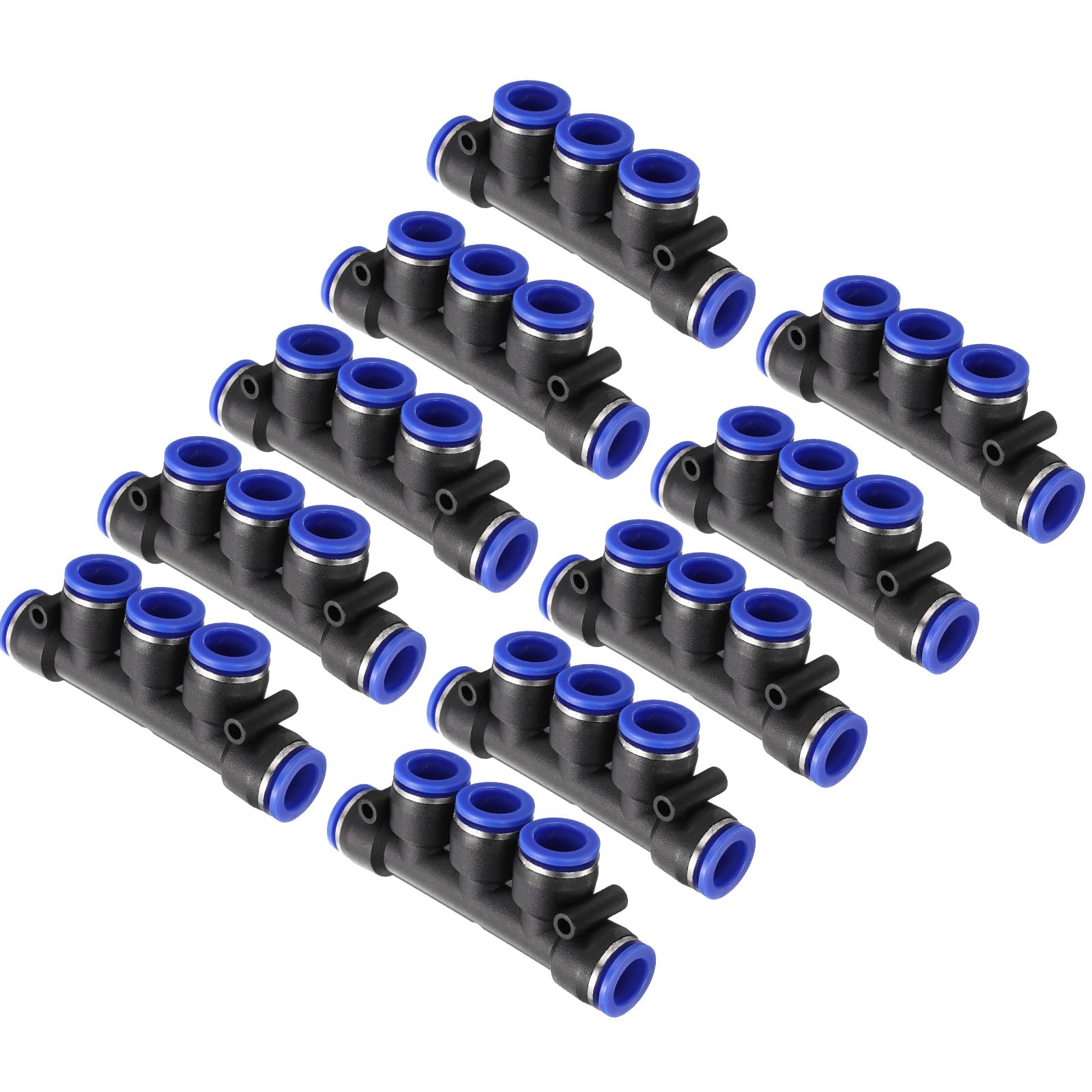 Conectores de liberación rápida de 12mm: unión de colector de 5 vías sourcing map, 10 uds