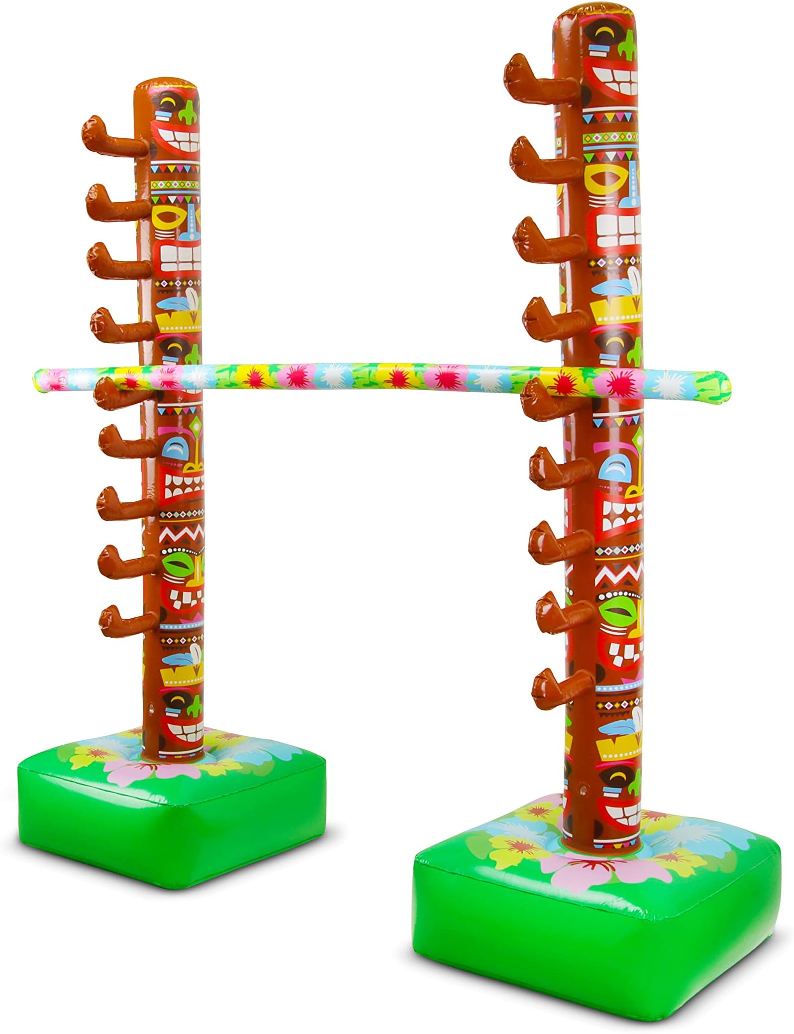Ropa Ventus Inflatable Hawaiian limbo party game - Fun Game for Kids Adults Indoor Outdoor Garden Pool Beach Birthday Party