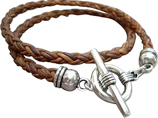 Double Wrap Braided Leather Bracelet, Mens Leather Bracelet, Womens Leather Bracelet, Mens Jewelry, Womens Jewelry, Leather Jewelry, Leather
