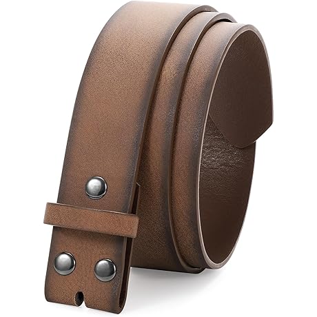 Elegant Western Leather Belt Strap for Belt Buckles