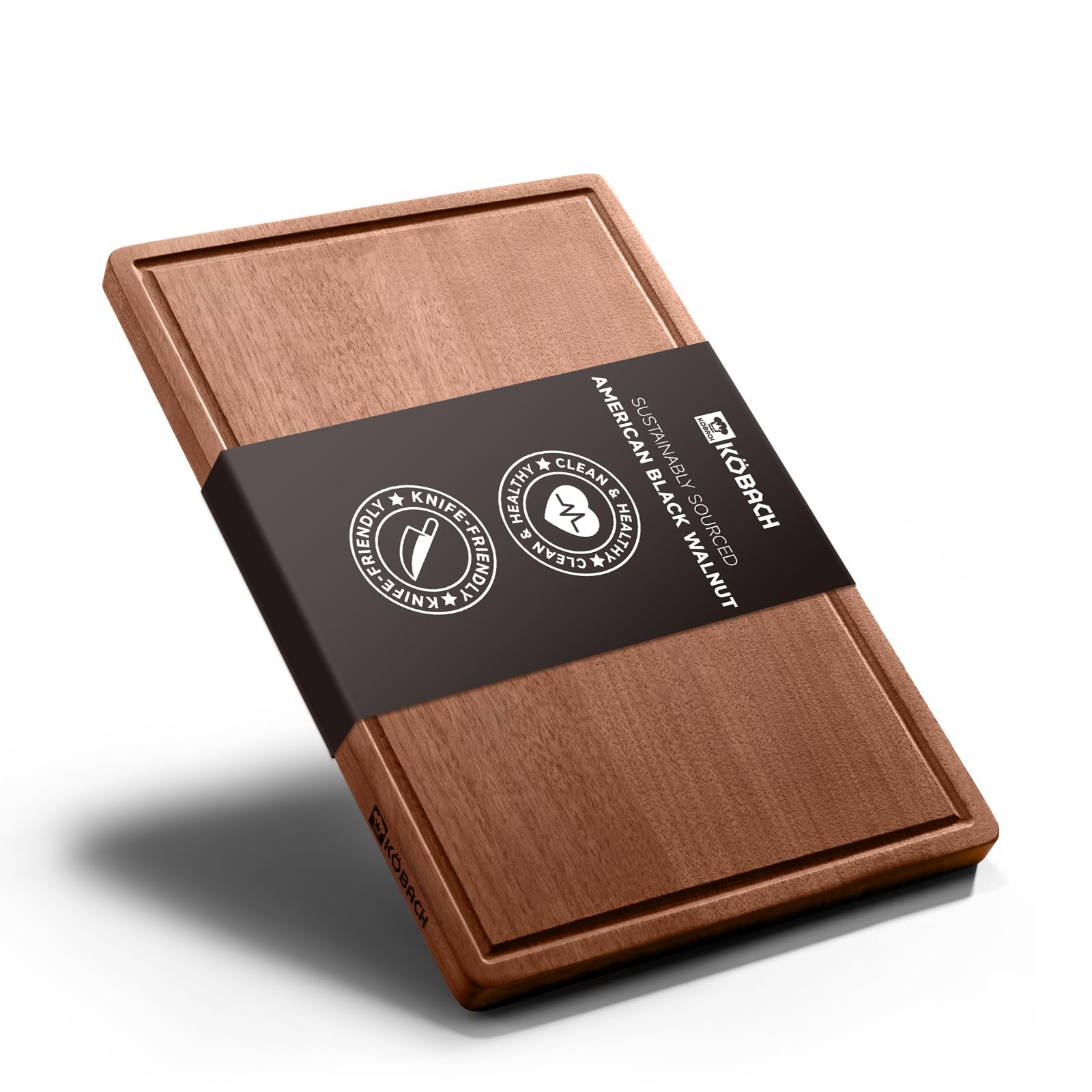Amazon.com: KOBACH Black Walnut Wood Cutting Board – 11
