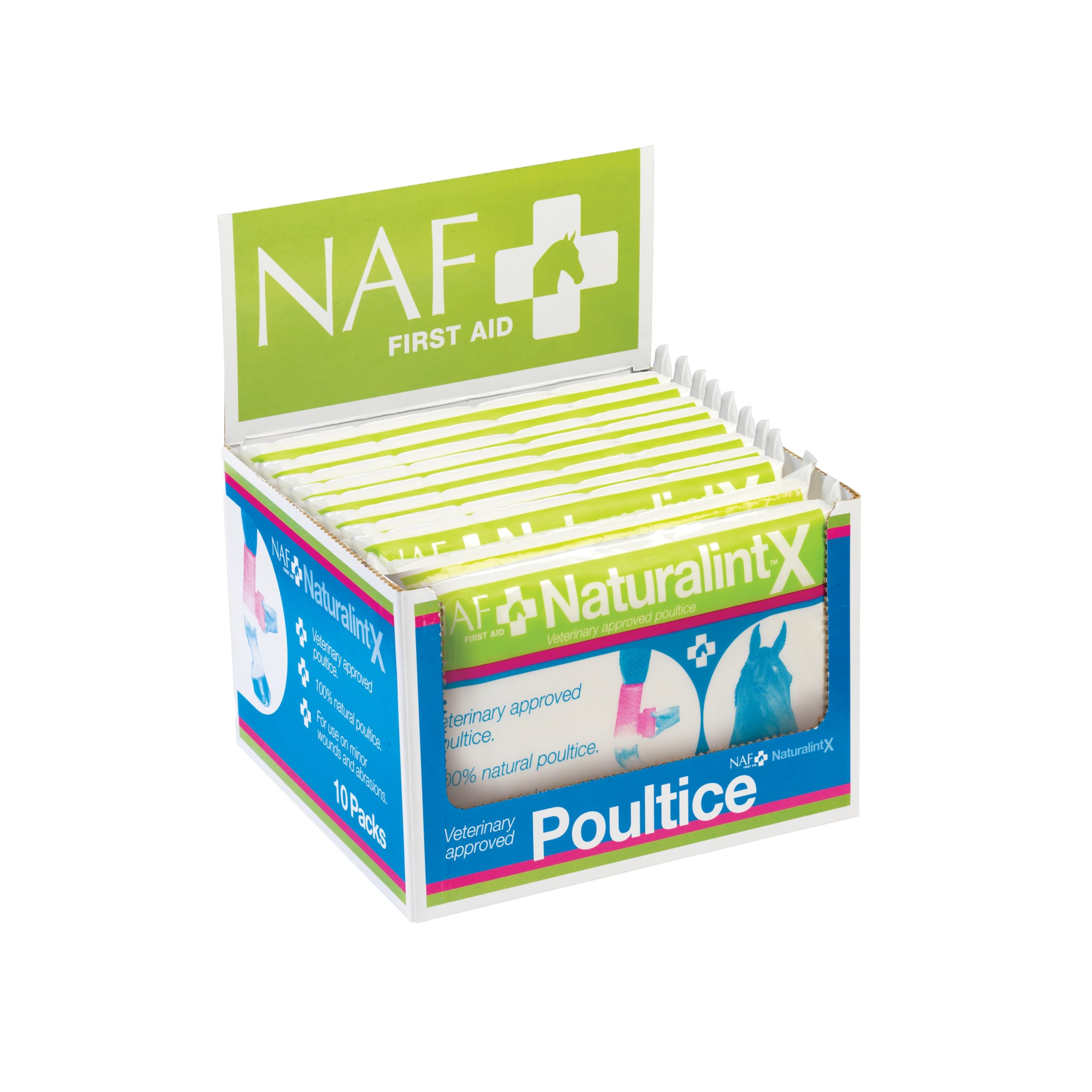 NAF NaturalintX Poultice – Multi-Purpose Dressing for Horses – Can Be Used Hot, Cold or Dry – Supports Wound Care, Swelling & Hoof Abscesses – Veterinary-Approved First Aid Essential