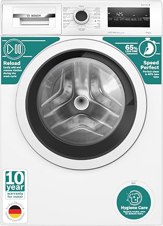 Bosch Series 4 Front Load Washing Machine 8Kg, 1400Rpm, EcoSilence Drive - Efficient and Extra Silent, German Engineering, White, WAN28282GC - Best Deal Finder