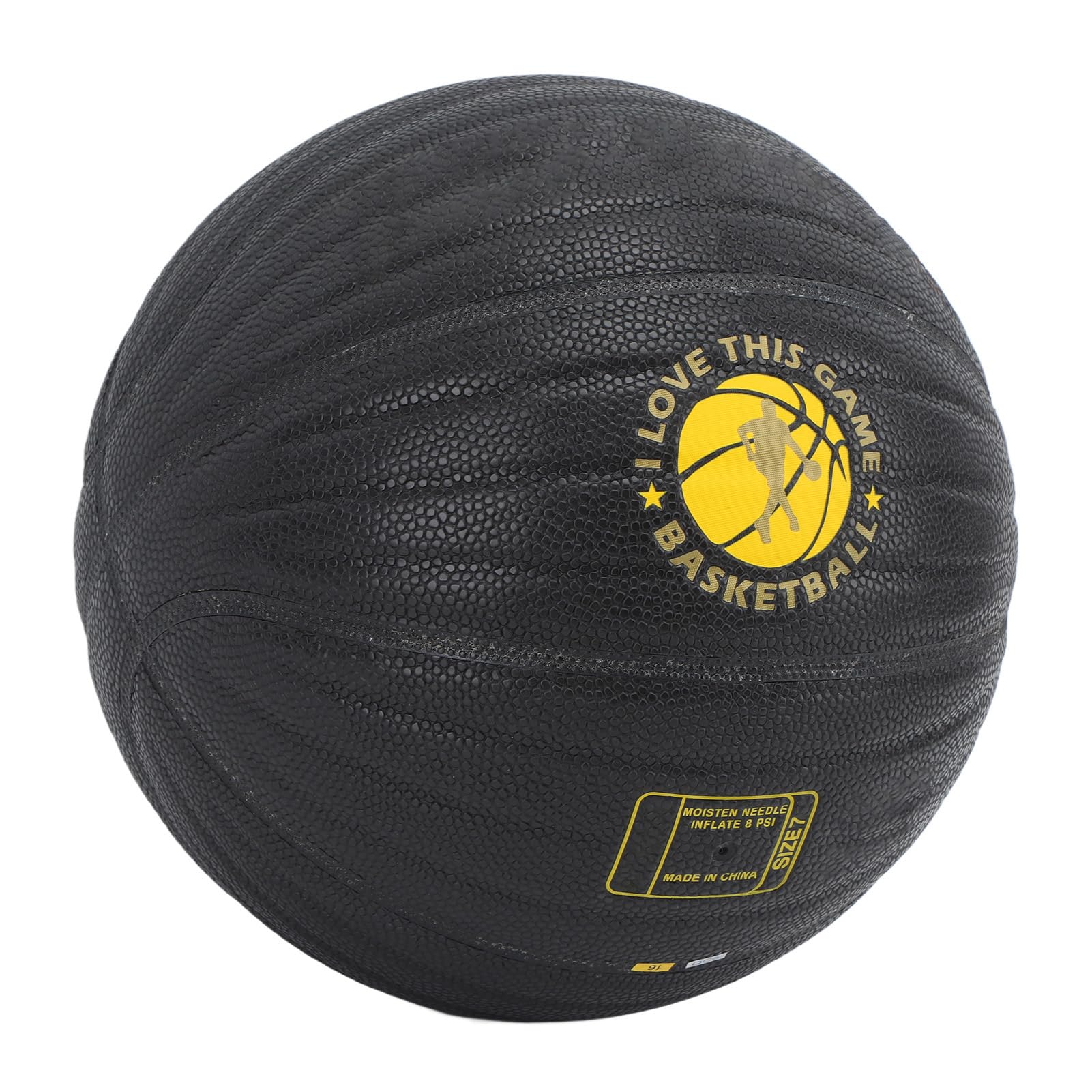 Trening Obciążony PU Rebound Basketball Heavy Trainer dla Mężczyzn, Kobiet, Rozmiar 7, Gra na świeżym Powietrzu w Pomieszczeniu (Żółty)