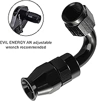 Vista 20 de EVIL ENERGY 6AN PTFE Manguera de extremo recto en color negro para manguera PTFE únicamente