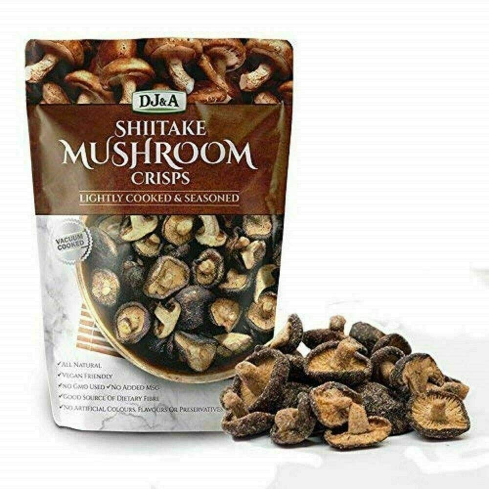 Shiitake Mushroom Crisps Lightly Cooked and Seasoned 10.28 Ounce (10.58 Ounce)
