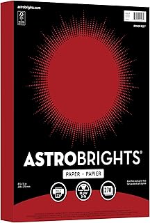 Astrobrights Rover Red, Crafting Paper, 24 lb Premium Paper, 8.5" x 11", Perfect for Cards, DIY Arts & Crafts (270 Sheets)
