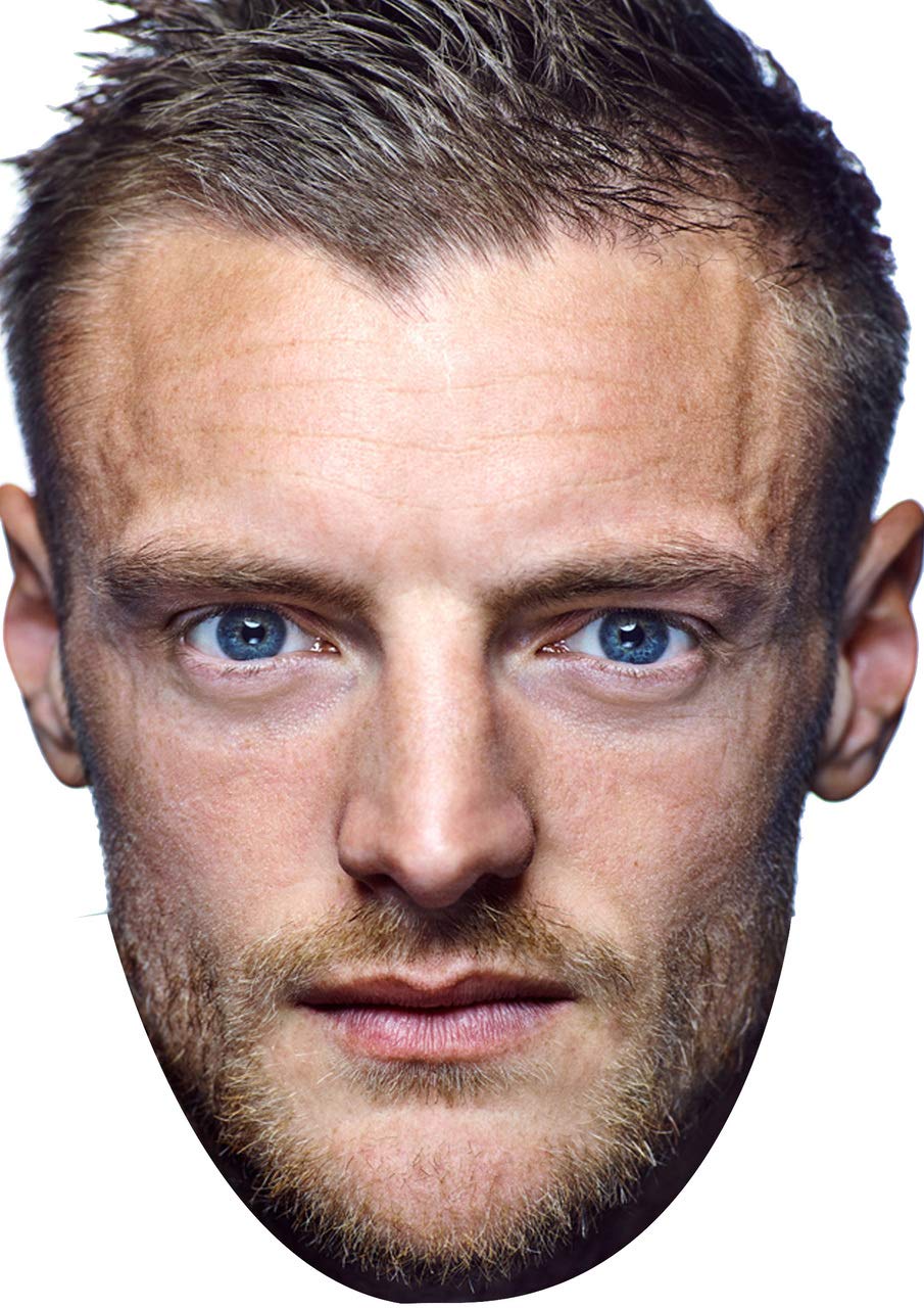 Jamie Vardy England Football Sensation Celebrity Cardboard Party Face Mask Fancy Dress