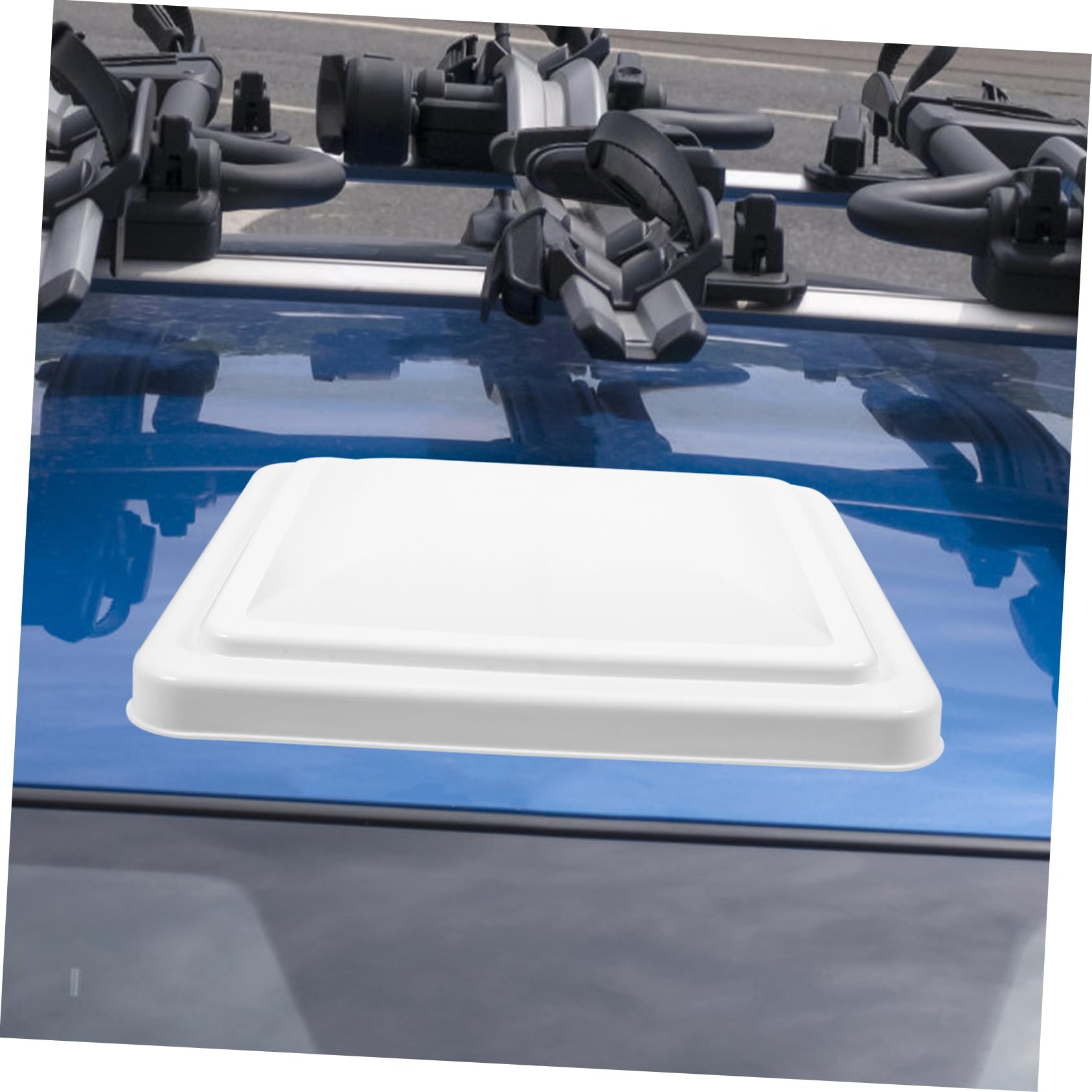 Anneome Tapa de Ventilación de RV 14x14 Pulgadas de Plástico Blanco | Baño de Rv, Ajuste de Techo, Aislamiento Térmico y Protección Frente a Lluvia