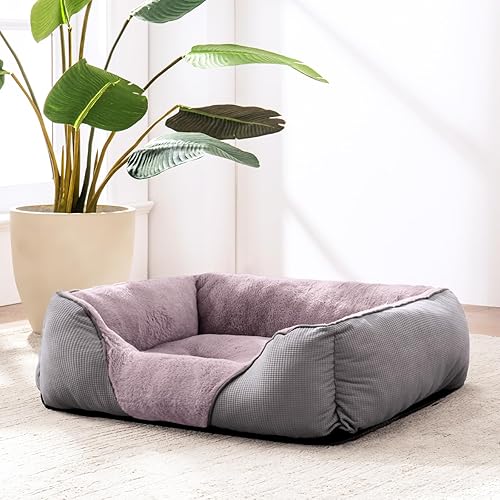 Miniatura 5 de MIXJOY Cama grande lavable para perros, camas XL para perros extragrandes, camas ortopédicas suaves y calmantes para mascotas, cama rectangular de