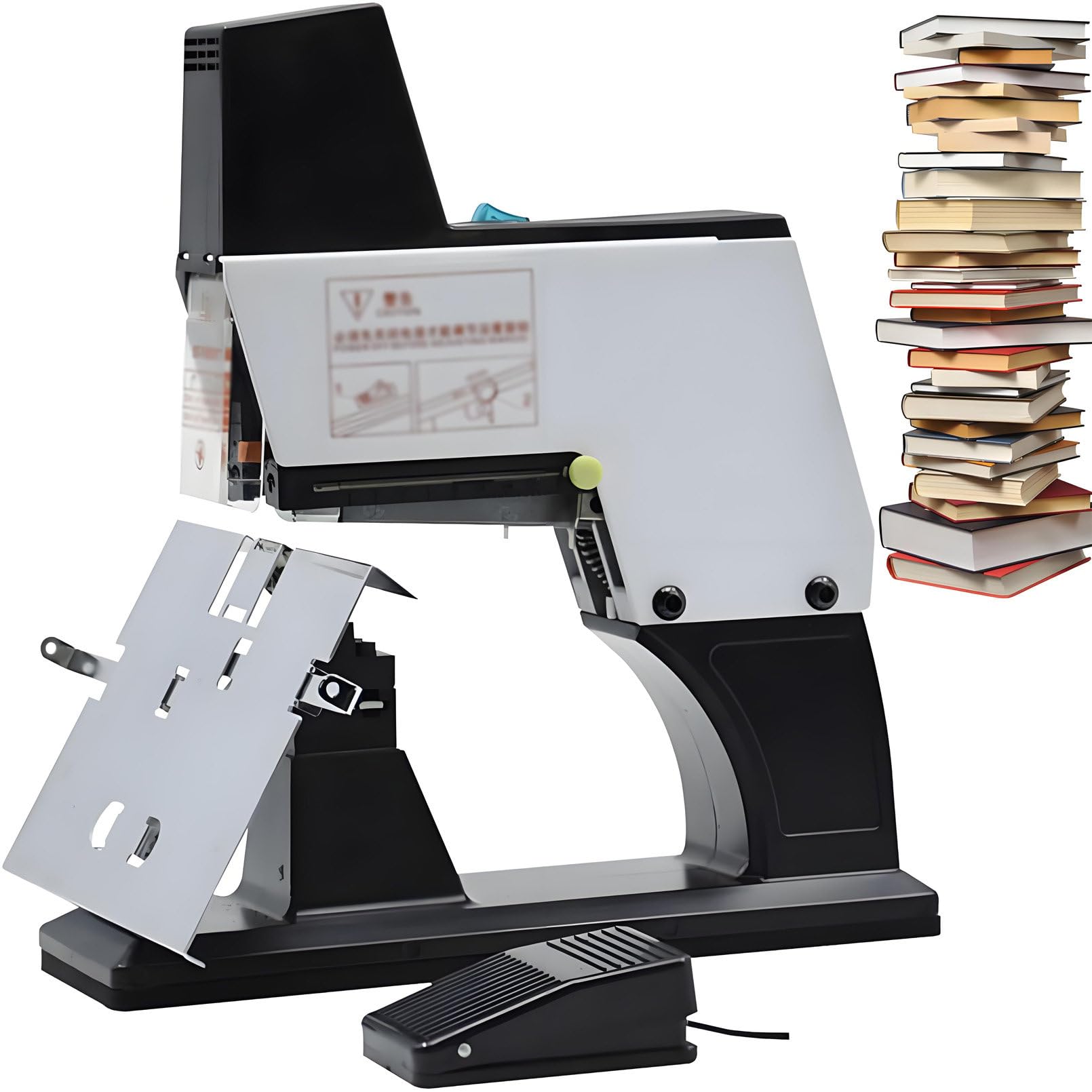 Cucitrice manuale elettrica veloce, Cucitrice da ufficio, Graffetta per libri, Cucitrice per libri con pedale, Cucitrice elettrica resistente, Cucitrice per opuscoli, Singola