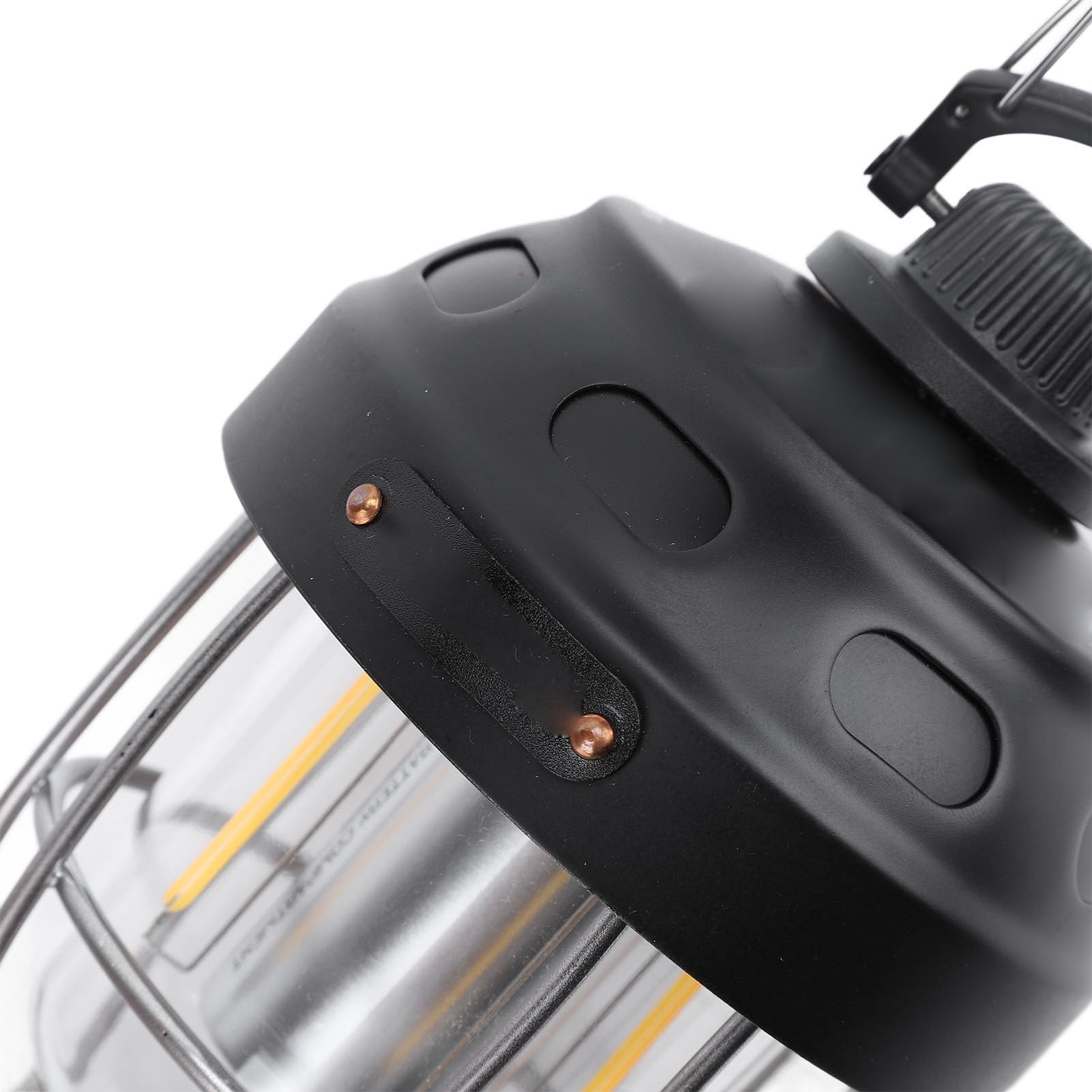Lanterna da campeggio retrò Dimmerazione continua Ricaricabile 2000mAh Power Bank Lampada da tenda in metallo dimmerabile Lampada a sospensione portatile per patio Escursionismo