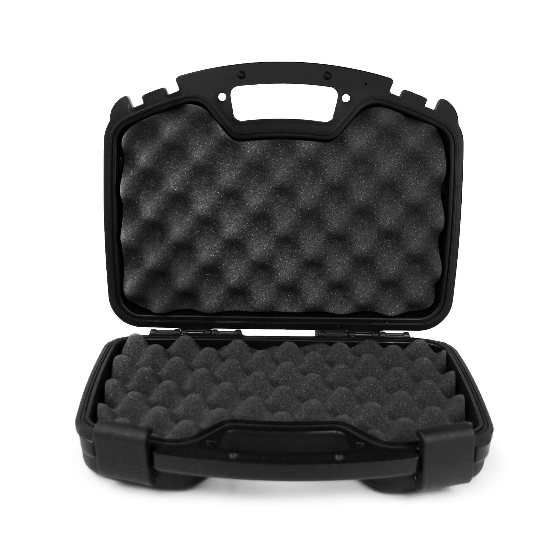GUGULUZA Valigetta per pistole con inserto in gommapiuma, chiudibile, impermeabile, 33,5 × 27 × 8,7 cm, colore nero